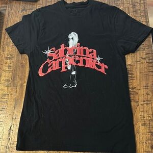 Sabrina Carpenter Black Graphic T-Shirt